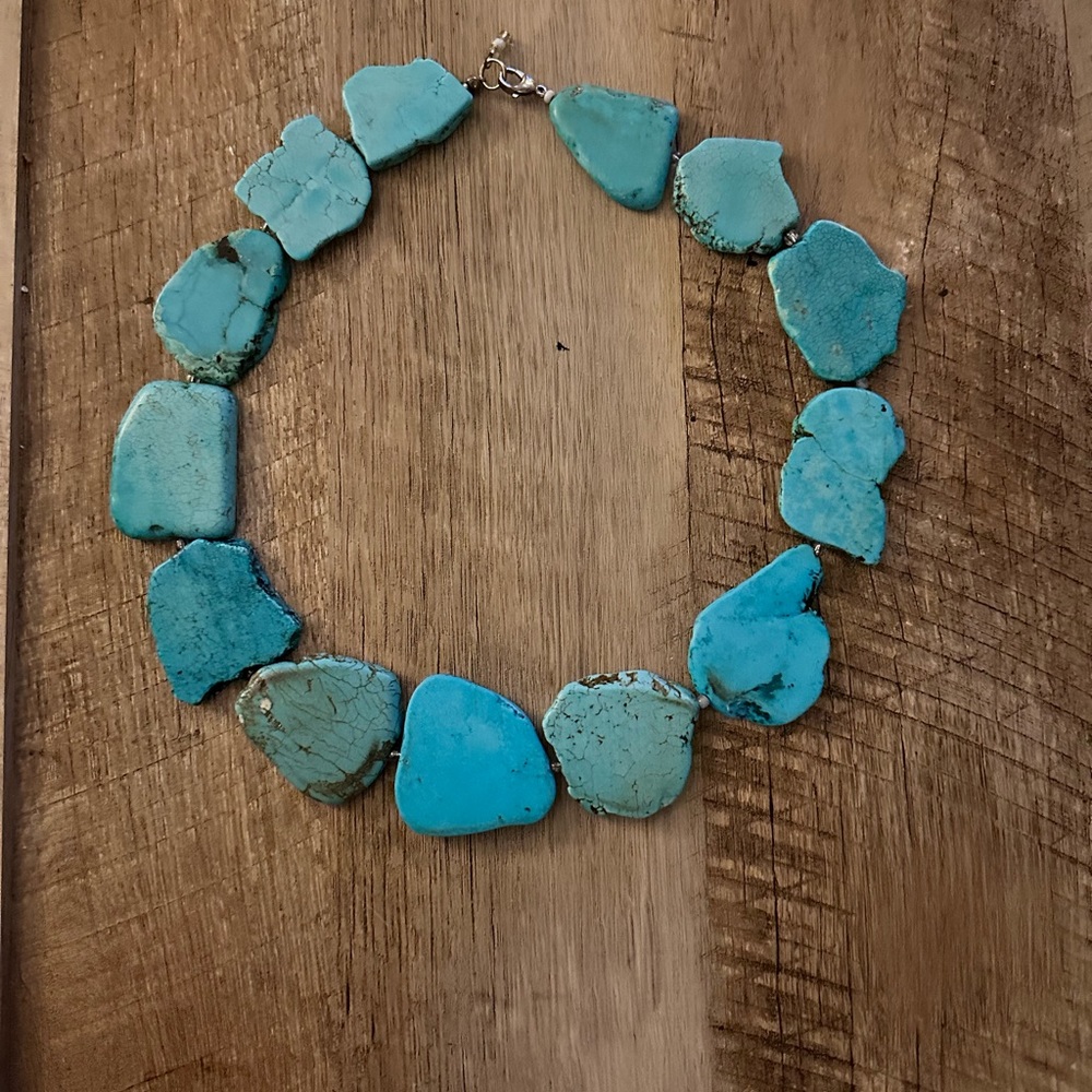 Turquoise Stone Necklace.